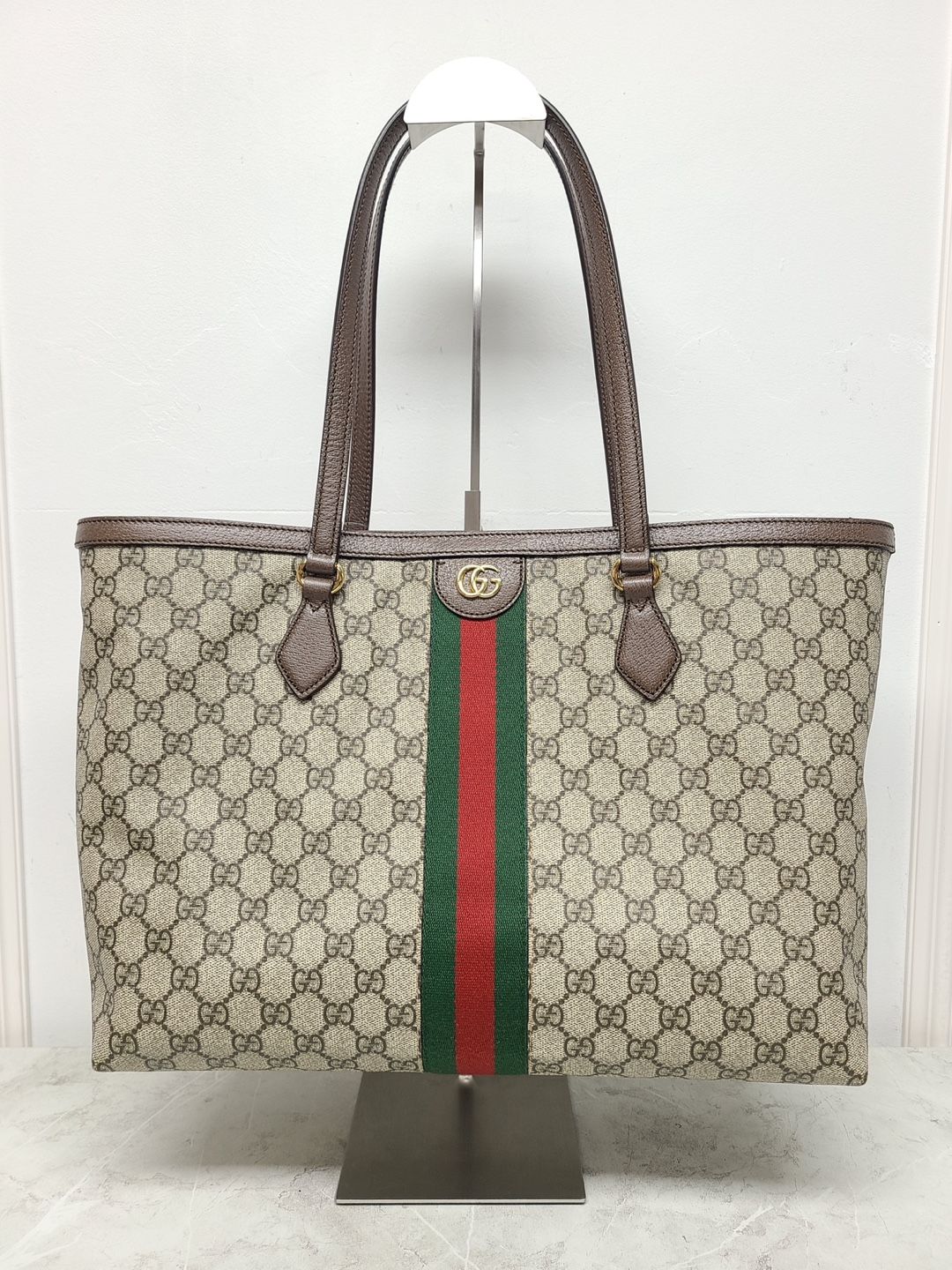 Gucci Supreme Ophidia Web Shopper Tote Bag Medium SKU