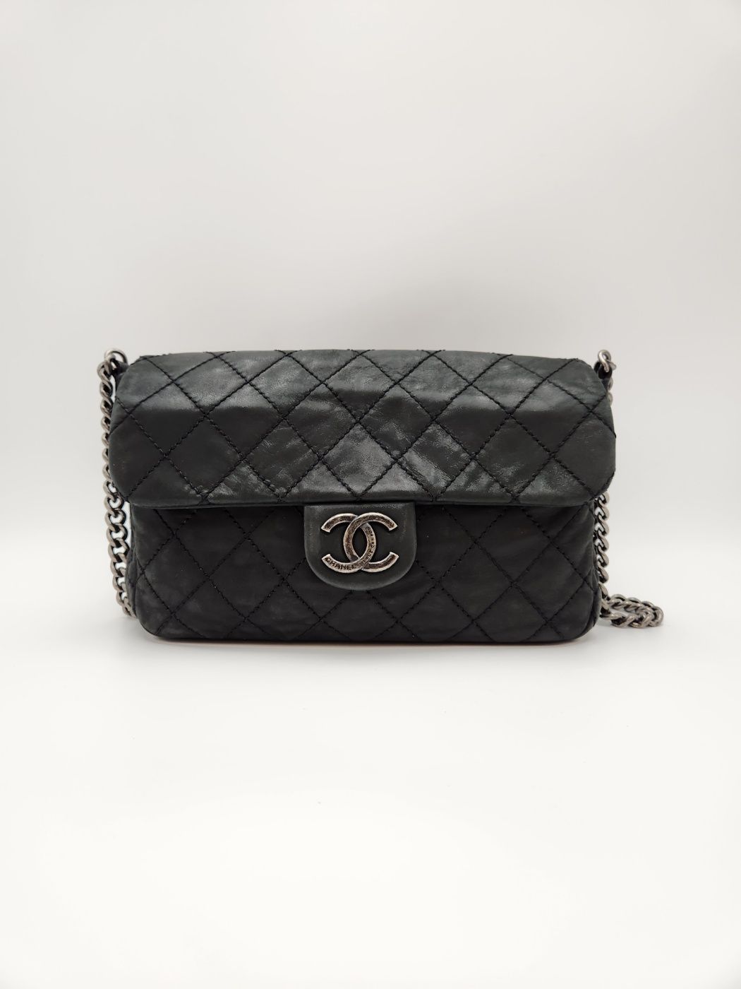 CHANEL Quilted Shoulder Bag Deep Green Tone 17th A+ SKU 17