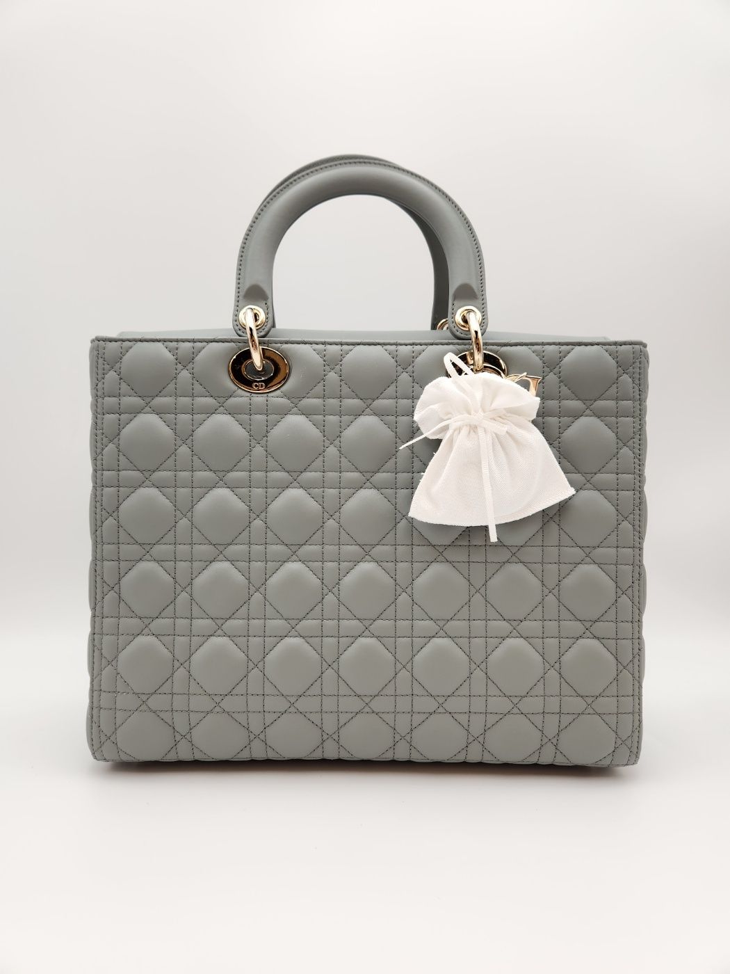 Dior Gray Lady Bag Large (M0566)