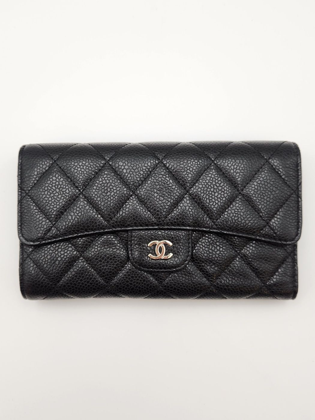 CHANEL Classic Caviar Flap Wallet 18 Series (A31506)