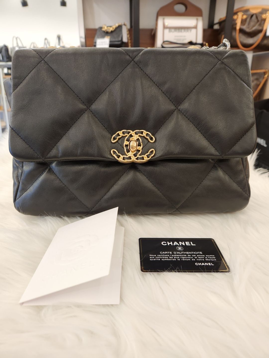CHANEL Large Black 19 Bag (AS1161)