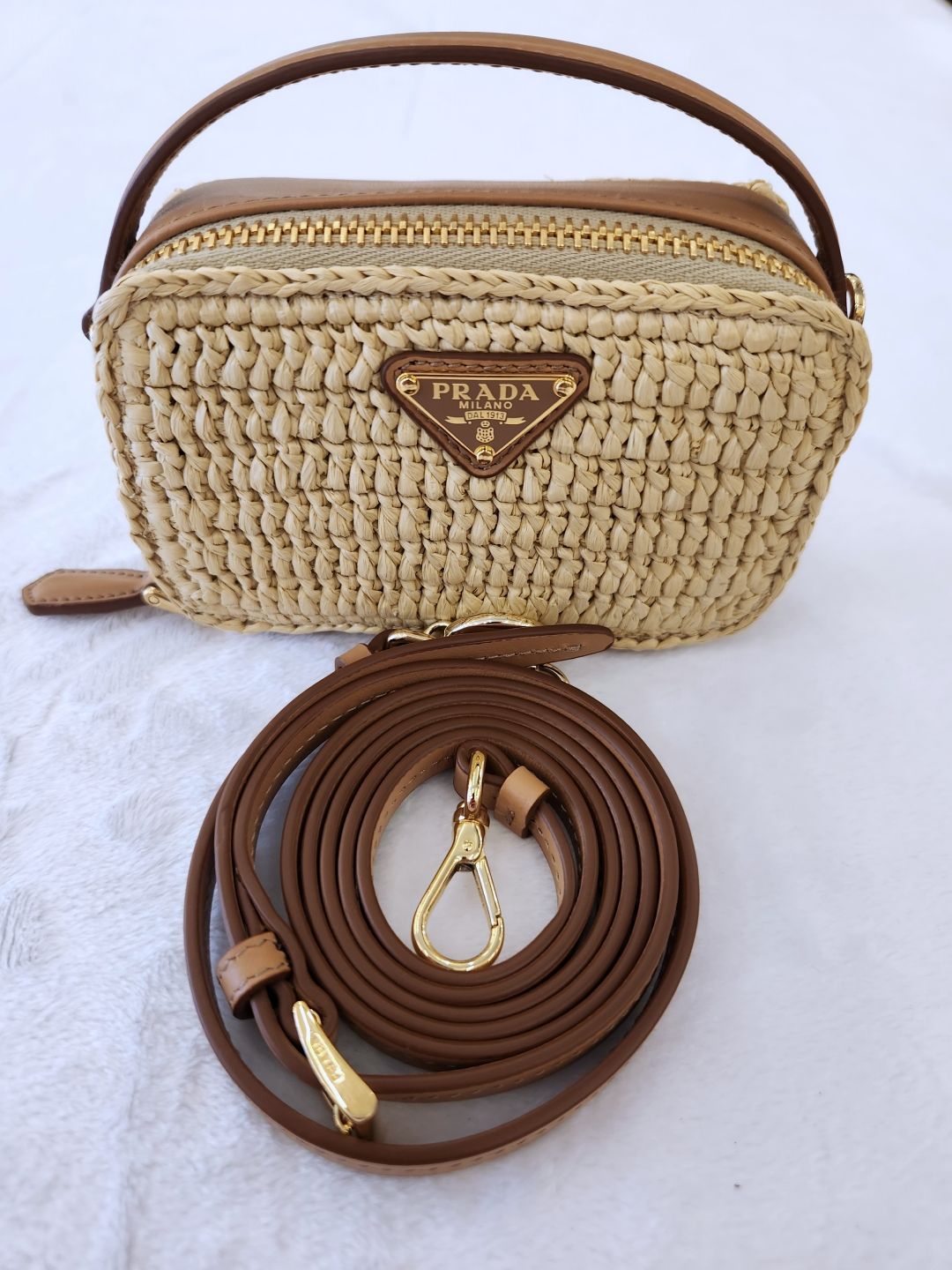 Prada Leather Mini Crossbody Bag (1NR025)