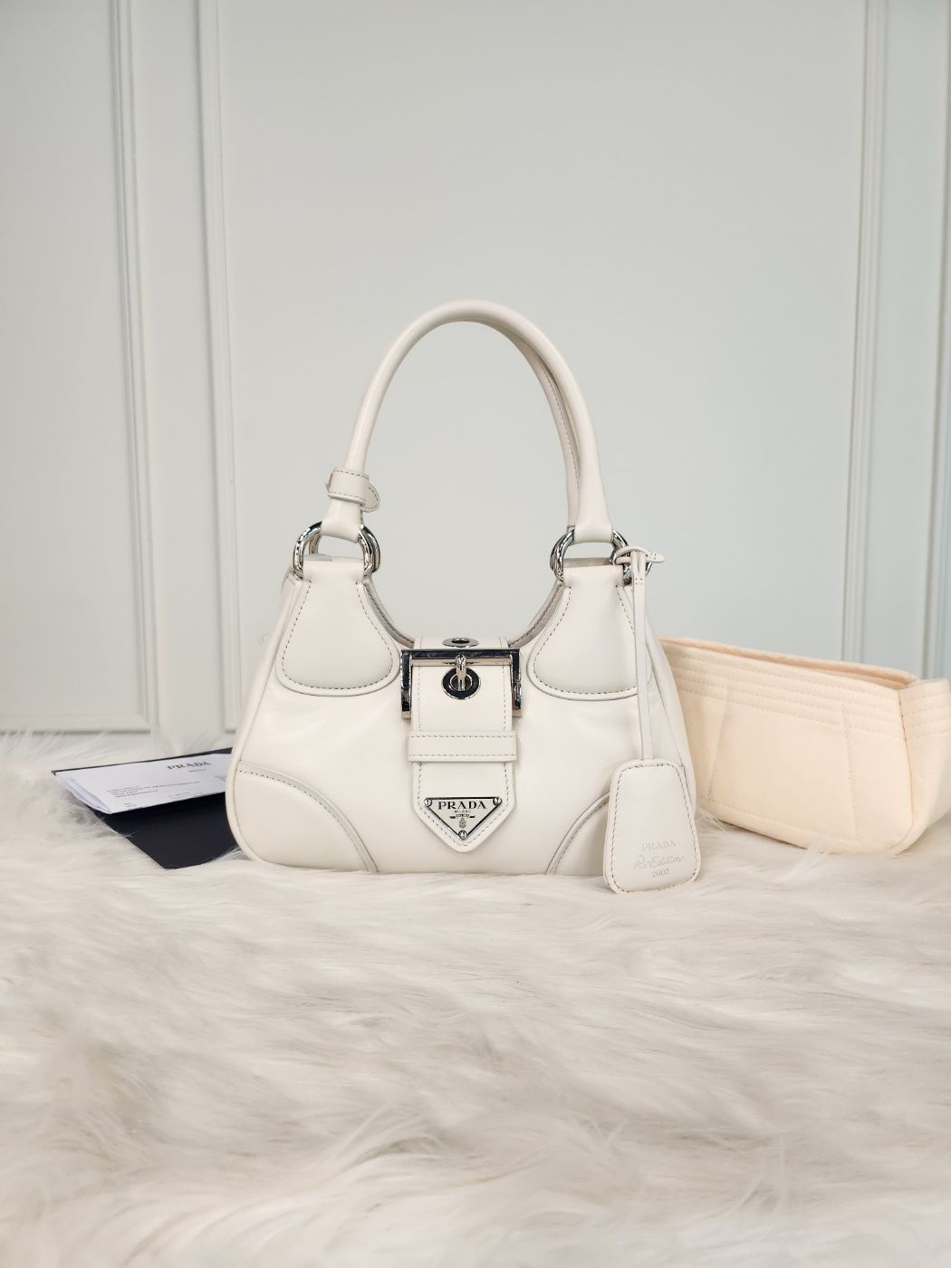 Prada Padded Napa Shoulder Tote Bag (1BA381) - Condition A
