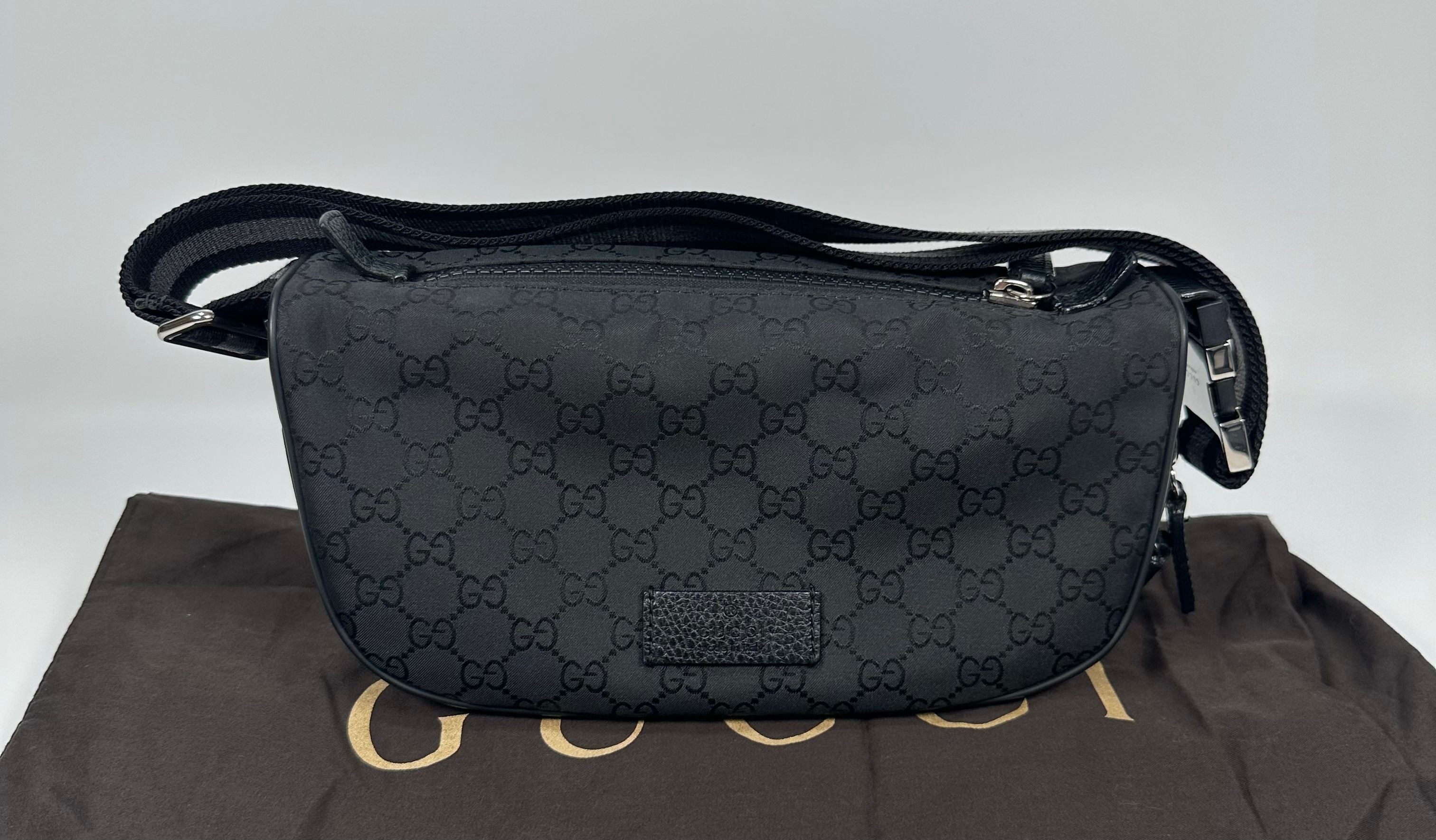 Gucci Canvas Biker Bag with GG Logo Hip Pack SKU123456