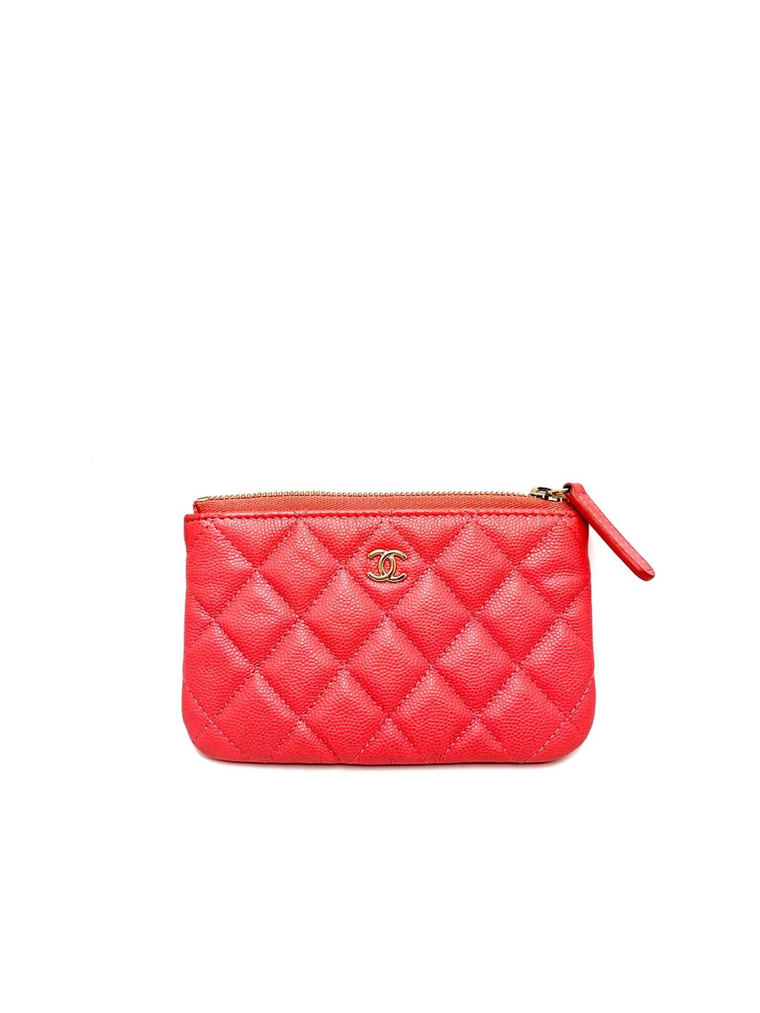 CHANEL Classic Caviar Mini Pouch Indi Pink 28th(AP4020)