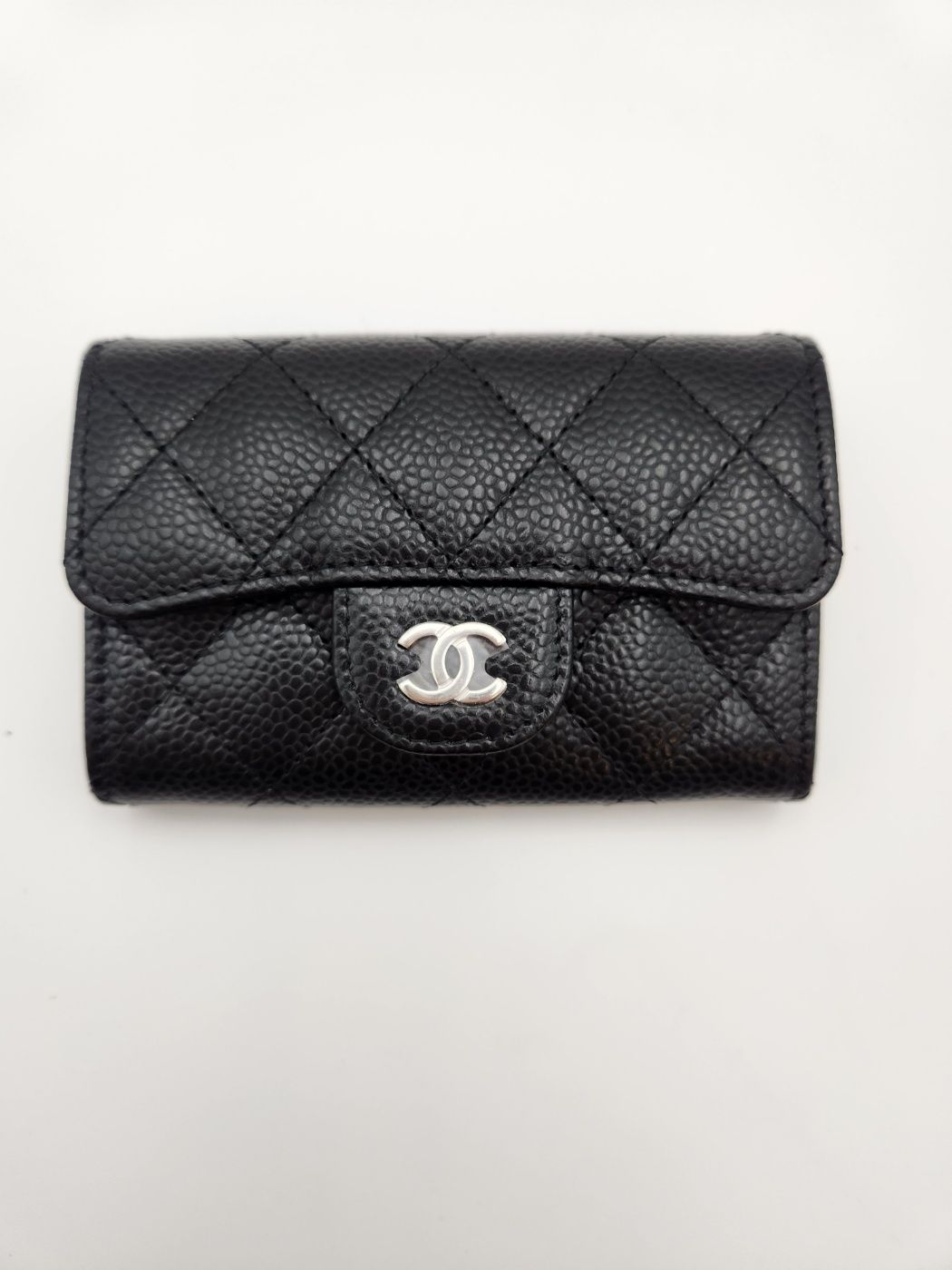 CHANEL Caviar Flap Card Wallet (AP0214)
