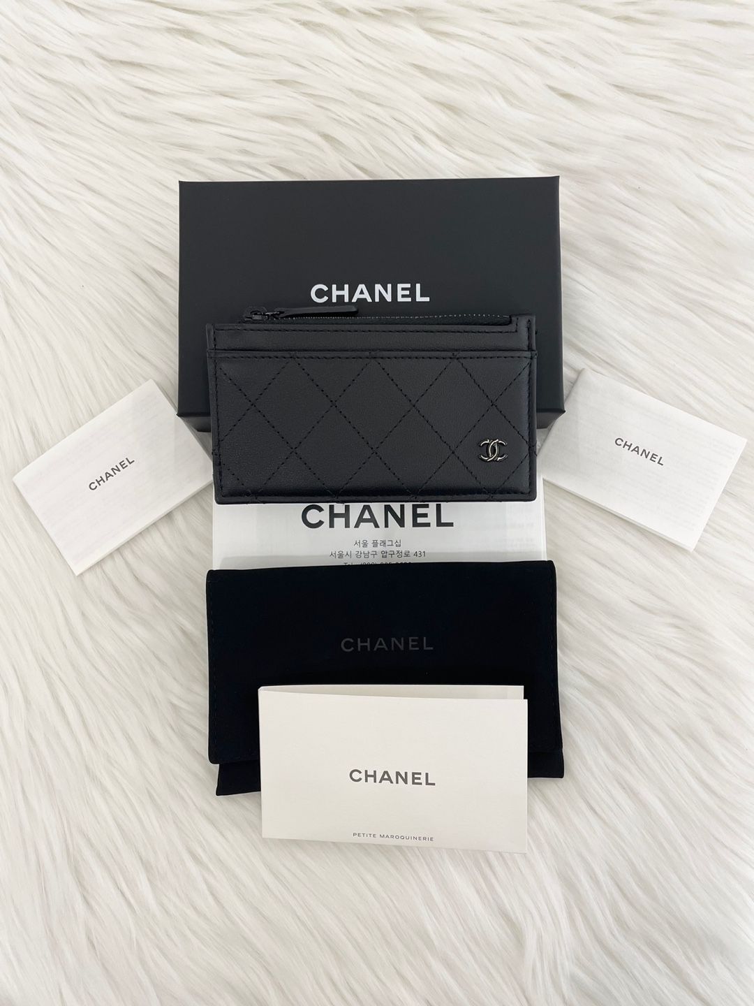 CHANEL CC Quilting Zip Wallet from 24SS Pre-collection (AP3823)