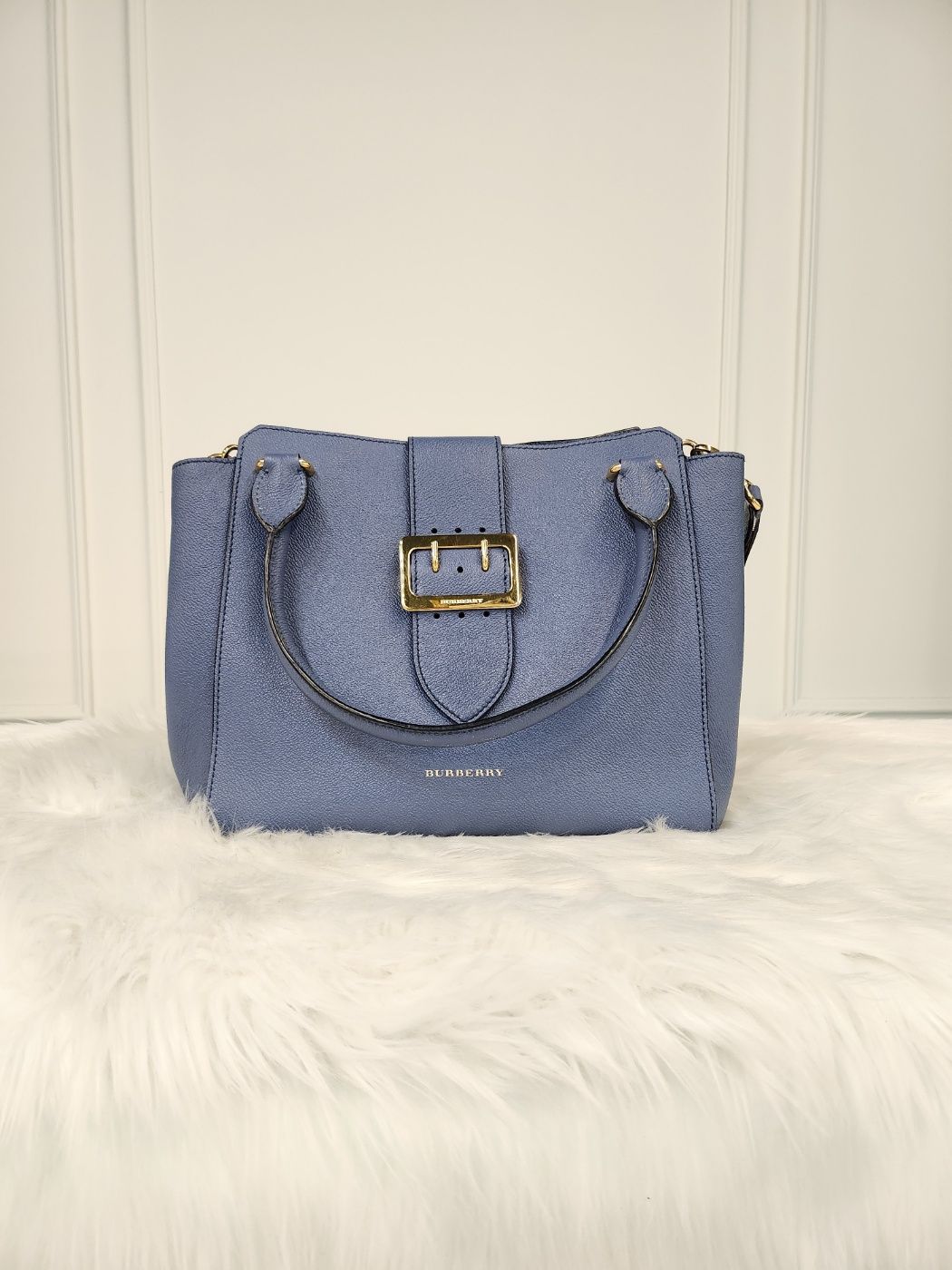 Burberry Blue Buckle Tote Bag (4049577)