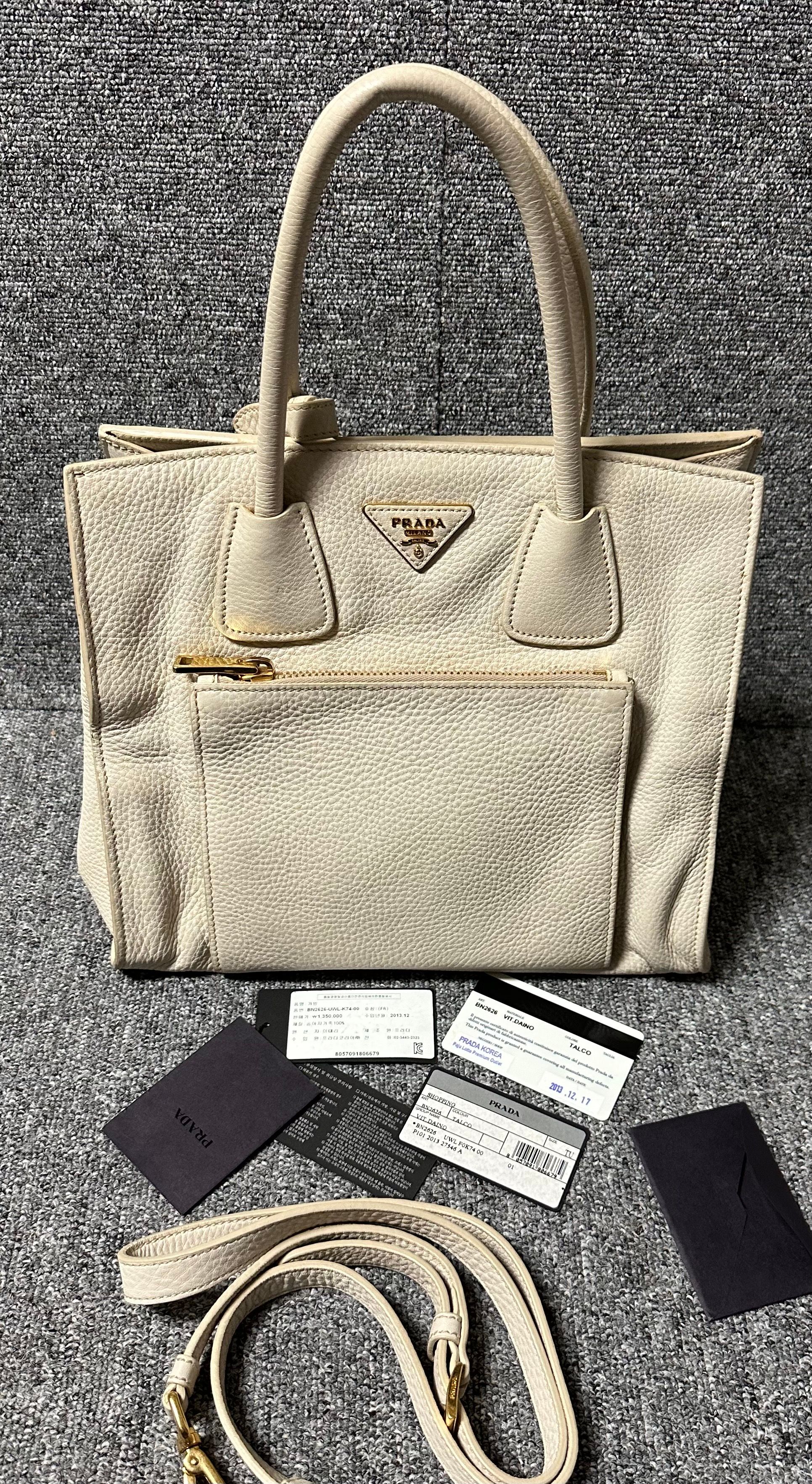 Prada Tote Bag - Vitello Daino Tote Bag SKU123