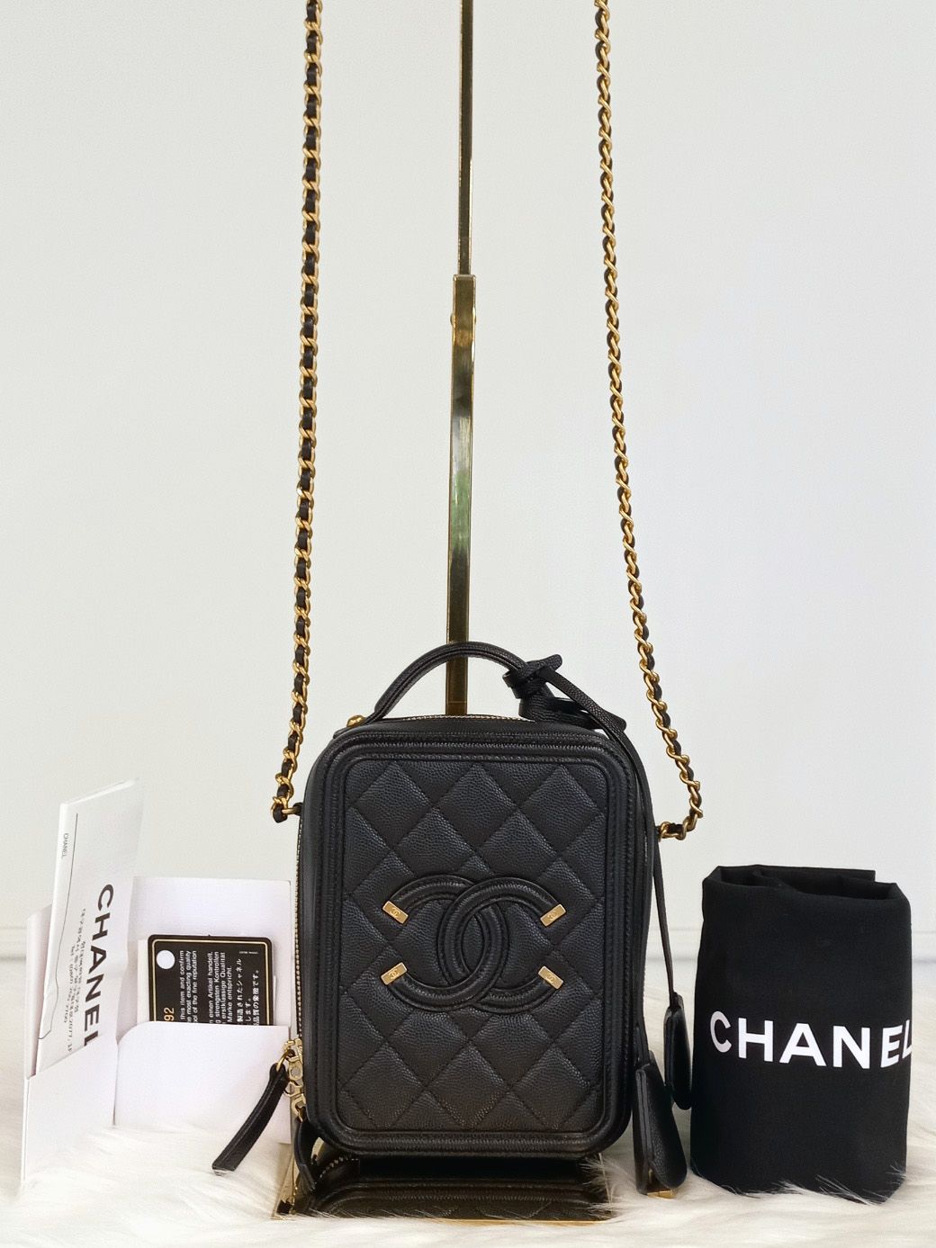 CHANEL Cosmetic Case Vertical 29th AS0988 A+