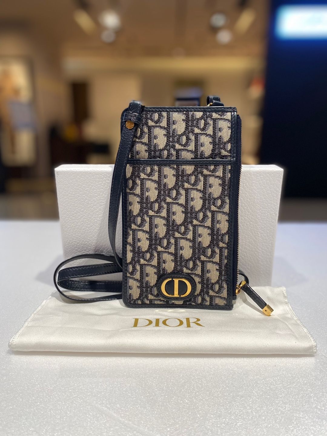 Dior Crossbody Wallet 30 Montaigne Oblique S2090UTZQ A+