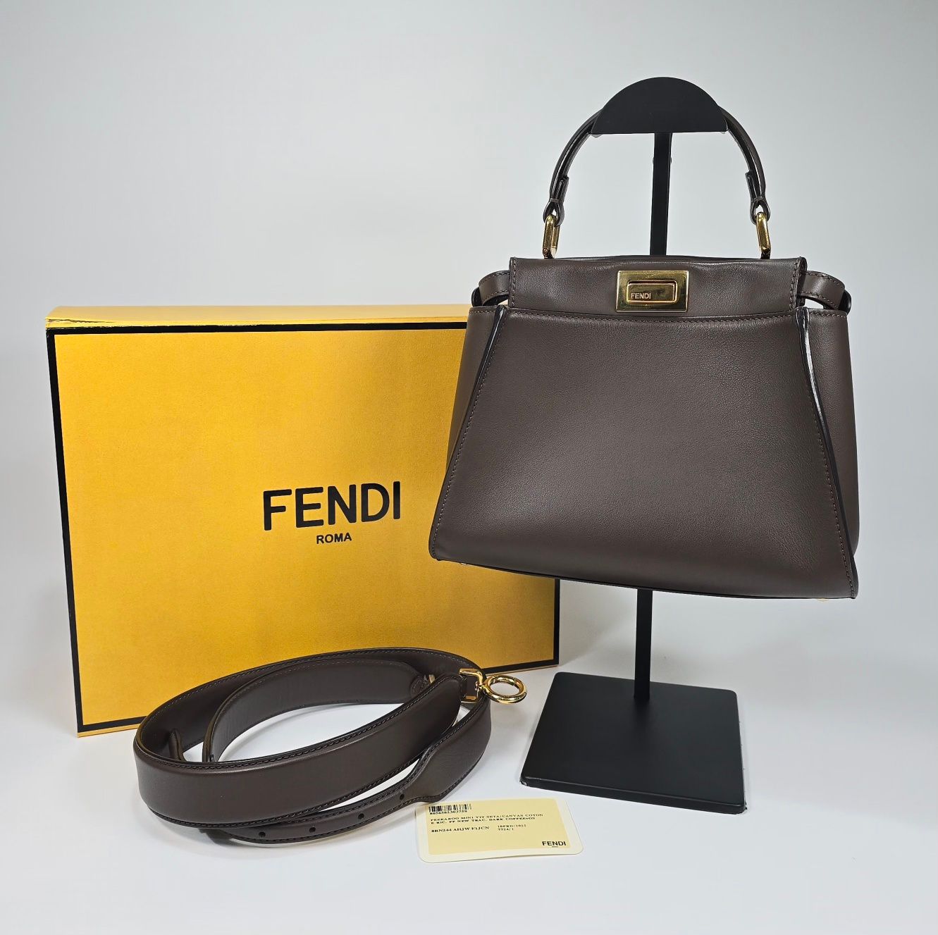 Fendi Mini Peekaboo Tote Shoulder Bag SKU123