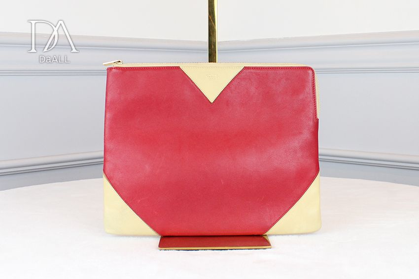 Celine Two-Tone Clutch B+ Condition SKU