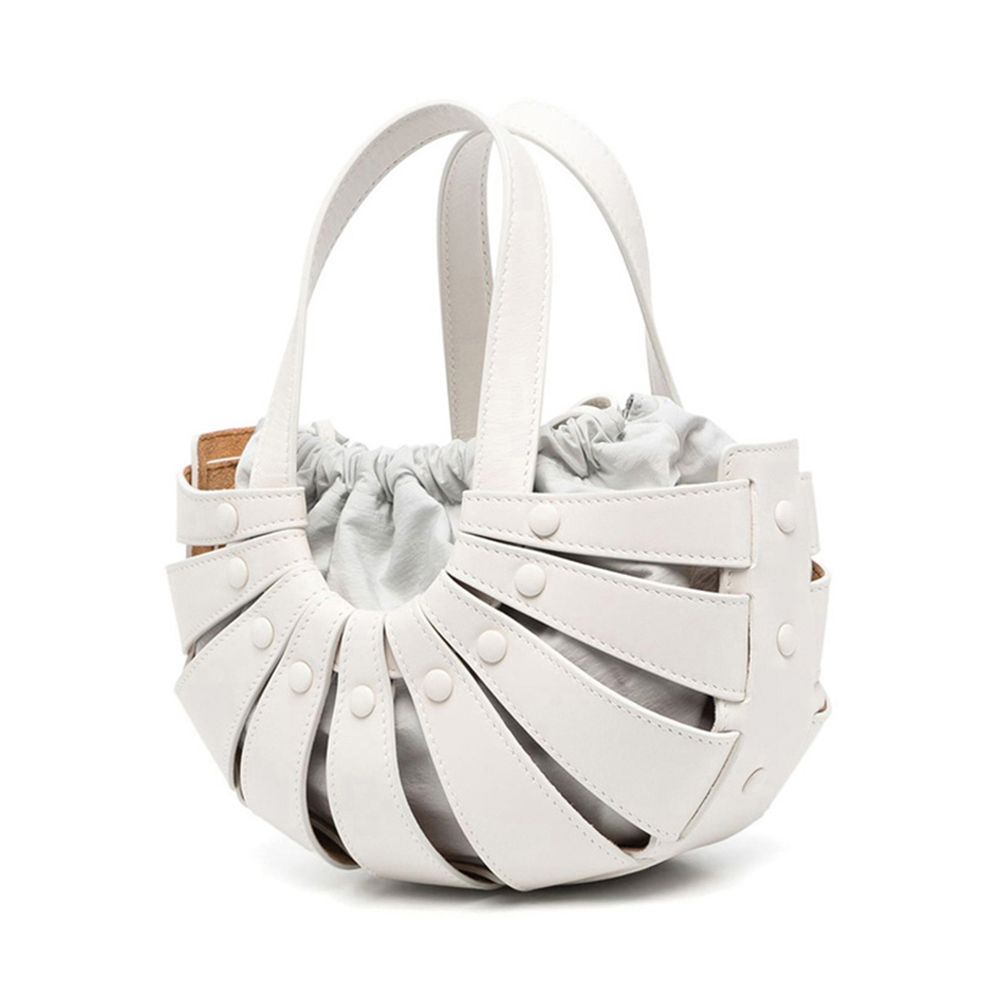 Bottega Veneta White Shell Bag 651819VMAUH9018