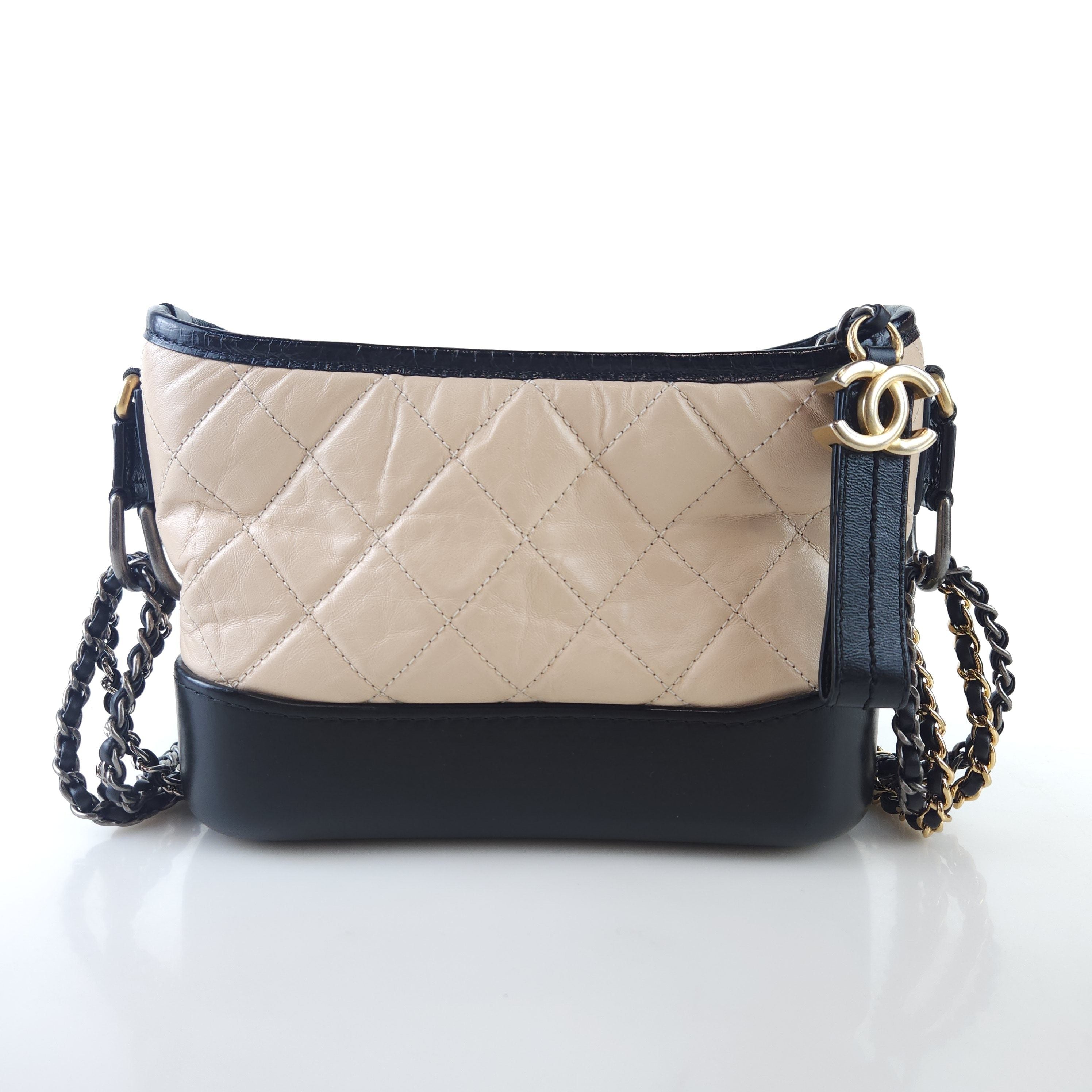 CHANEL Gabrielle Hobo Shoulder Crossbody Bag A91810 8520