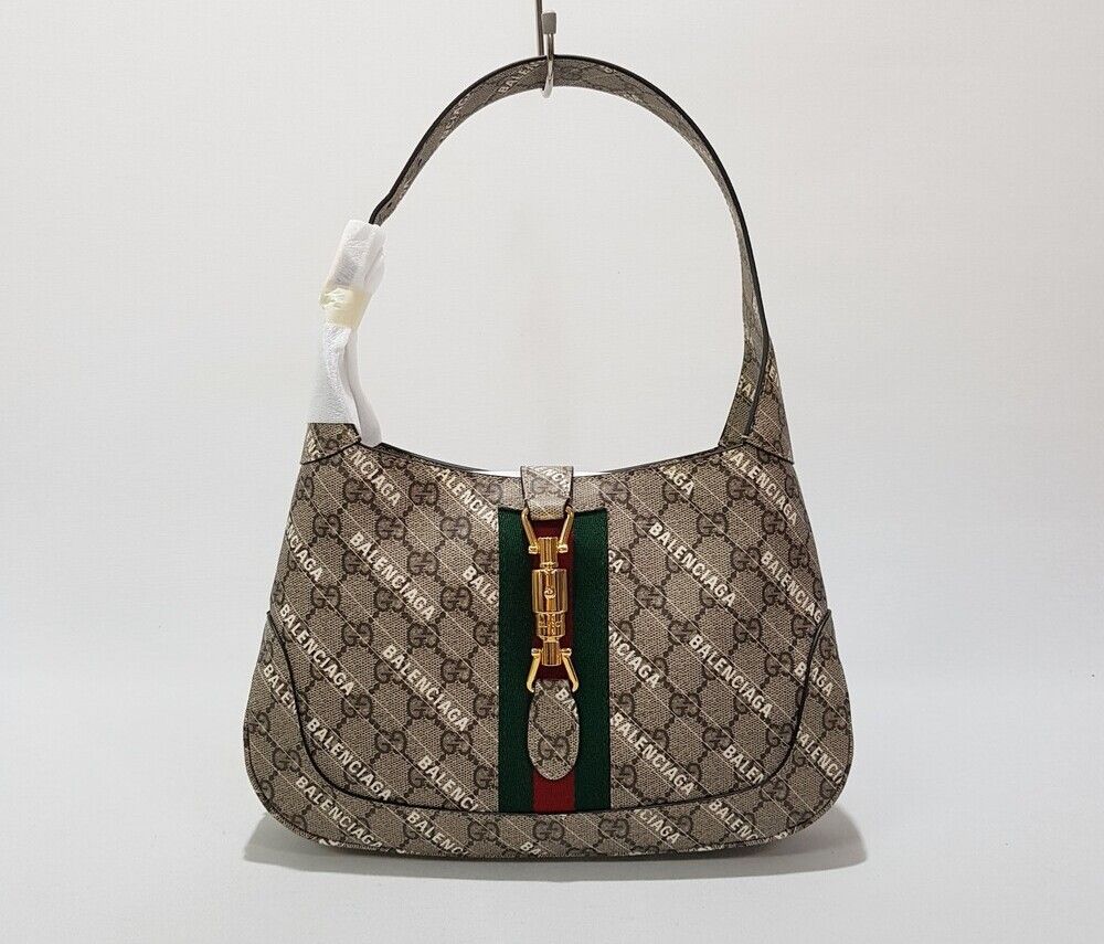 Gucci Valentino Collaboration Hacker Project Jackie Small Bag - Brown SKU X