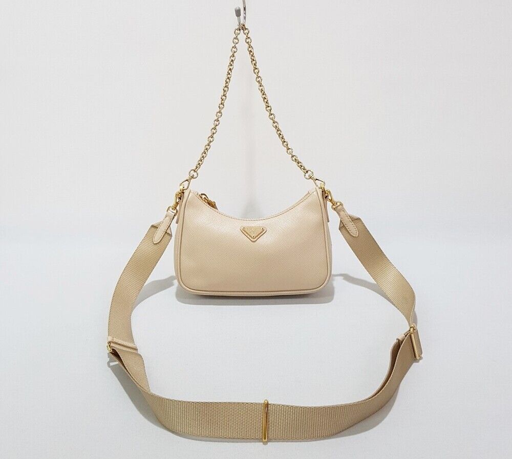 Prada Mini Shoulder Bag 1BH174 by Saffiano Chain
