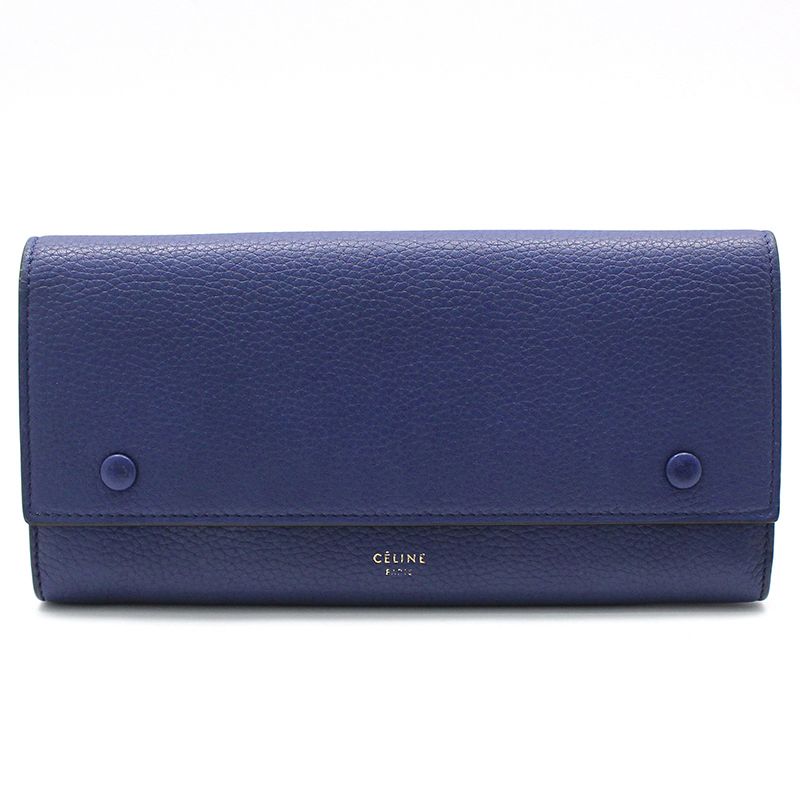 Celine Large Flap Multi-function Wallet Indigo Blue 101673
