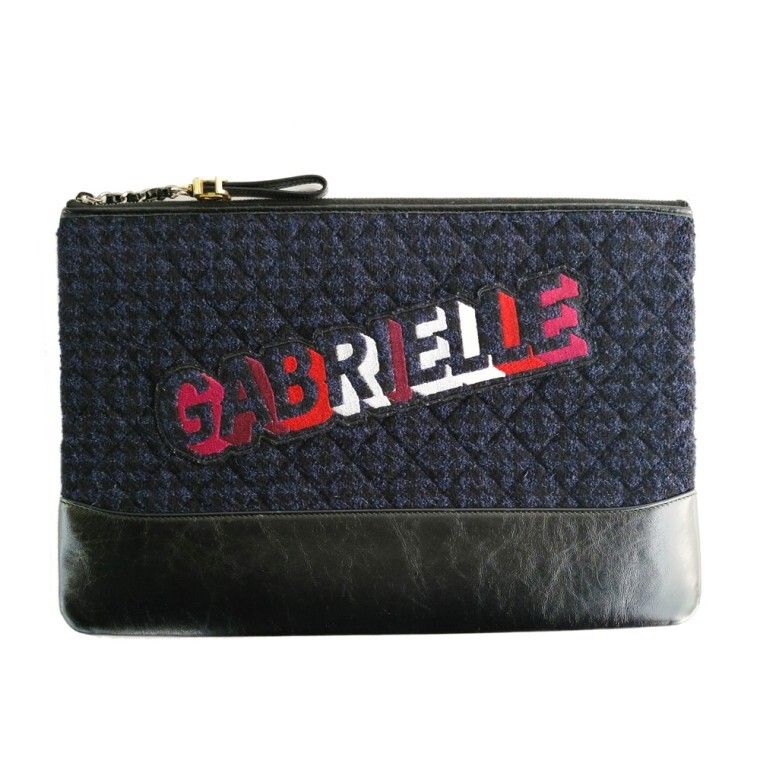 CHANEL Tweed Gabrielle Clutch 31521012403