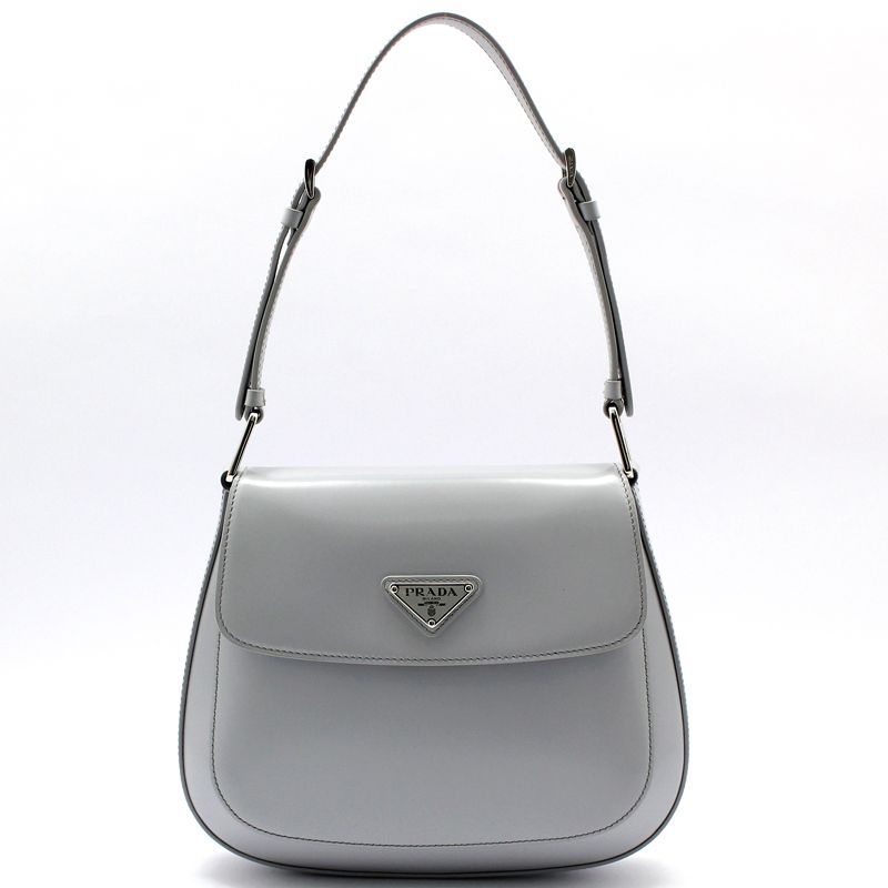 Prada Blue Brushed Cleo Shoulder Bag 1BD303