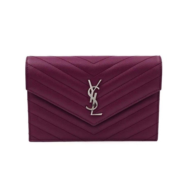 Saint Laurent Matelasse Envelope Mini Chain Crossbody Bag 71222013