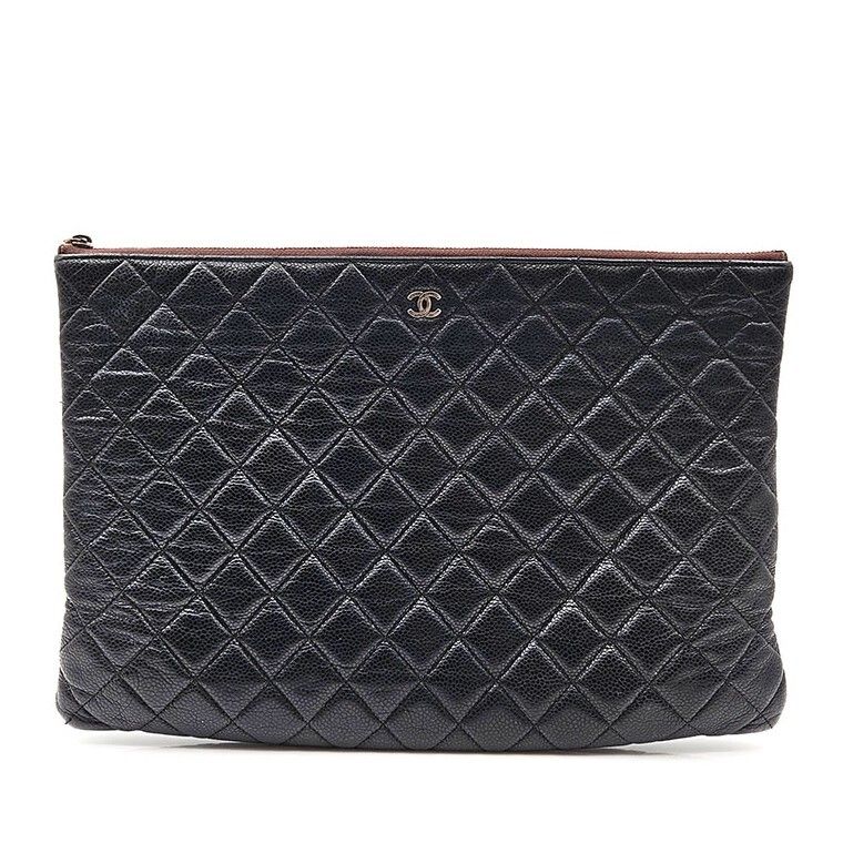 CHANEL Classic Caviar Clutch Large 120524023