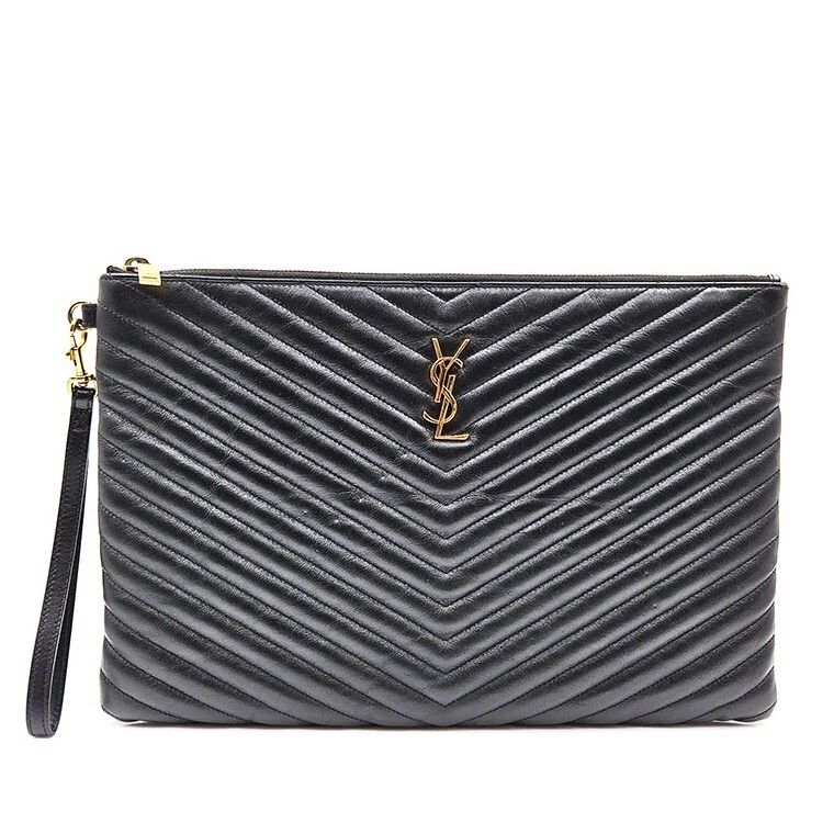 Saint Laurent Monogram Matelasse Clutch Large 121324013