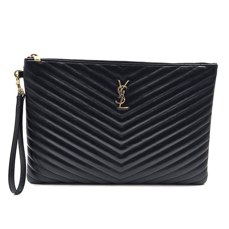 Saint Laurent Monogram Matelasse Clutch 22324023