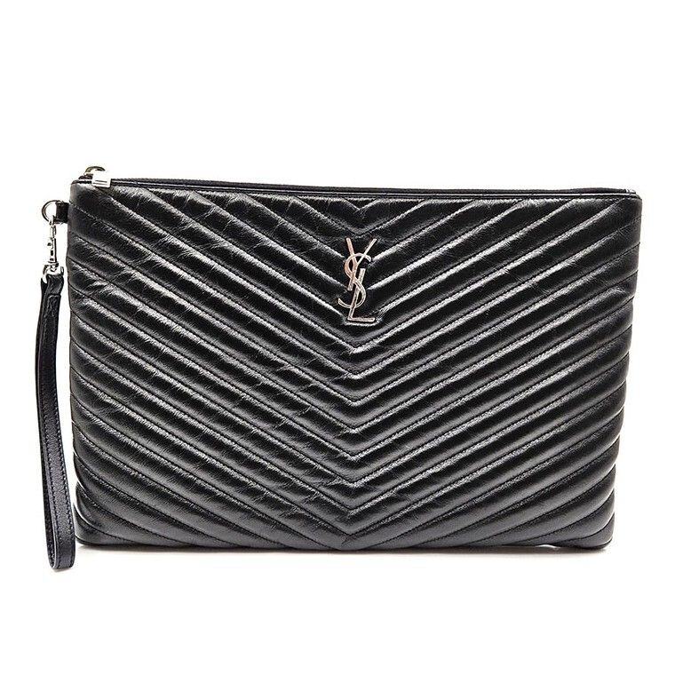 Saint Laurent Large Matelasse Clutch 42524013