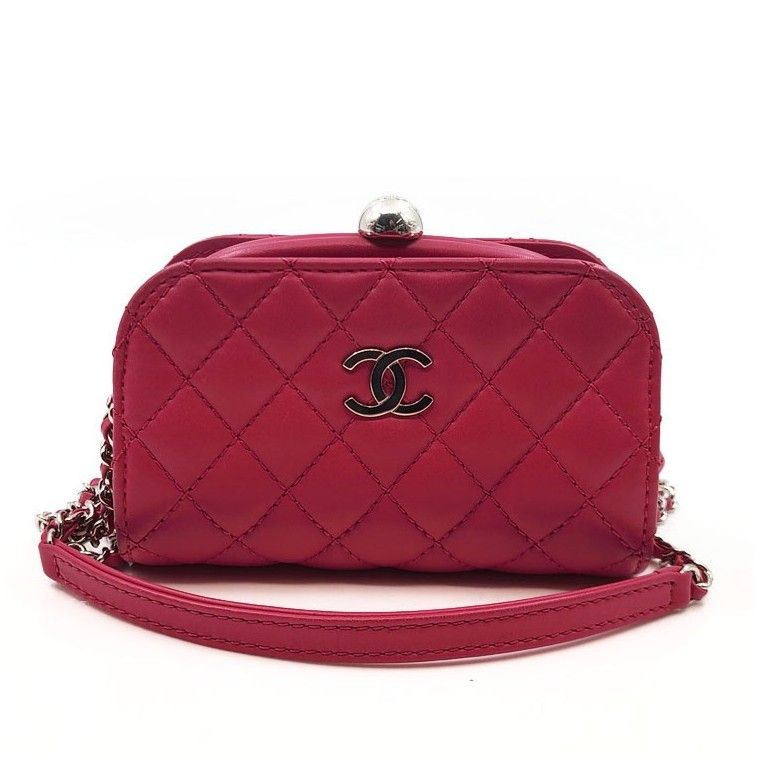 CHANEL Mini Chain Crossbody Bag in Lambskin 62823063