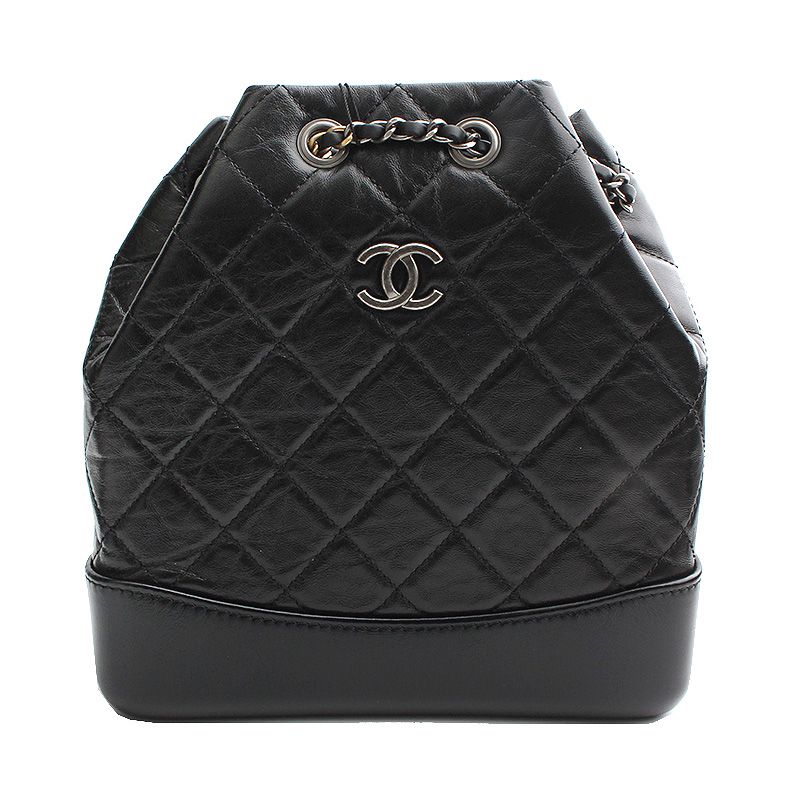 CHANEL Black Gabrielle Small Backpack with Embedded Chip SKU: N(NS)