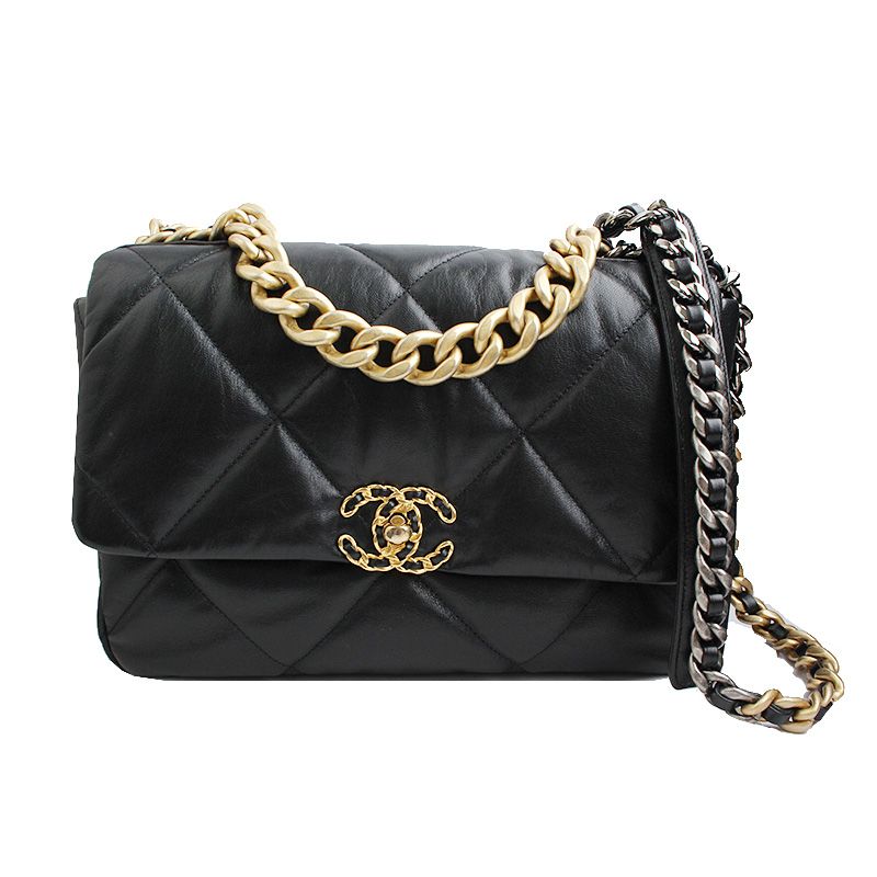 CHANEL Black Vintage Lambskin Large Shoulder Bag 30 Series