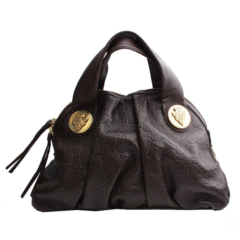 Gucci Brown Hysteria Sima Leather Tote Bag - SKU: 197019