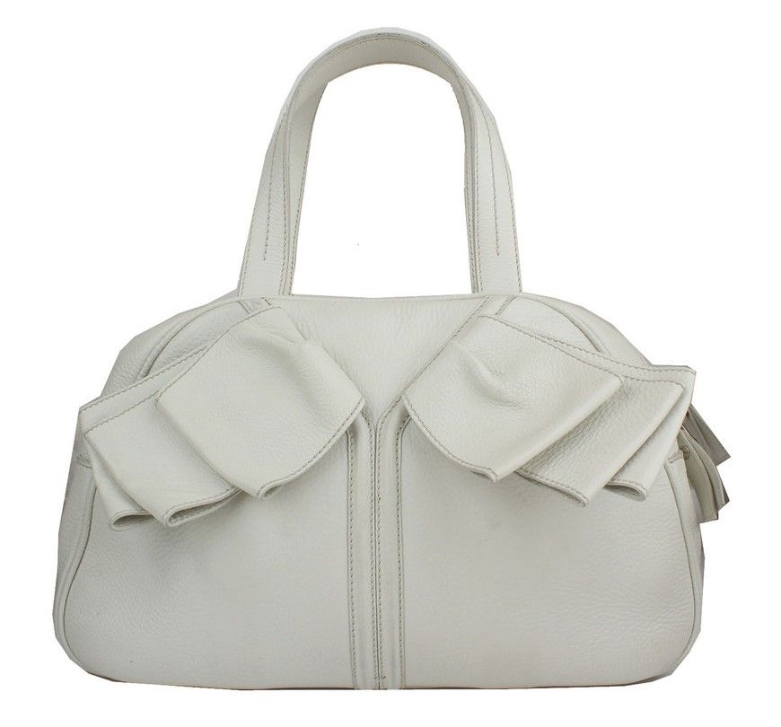 Saint Laurent Ivory Ribbon Tote - SKU 123456