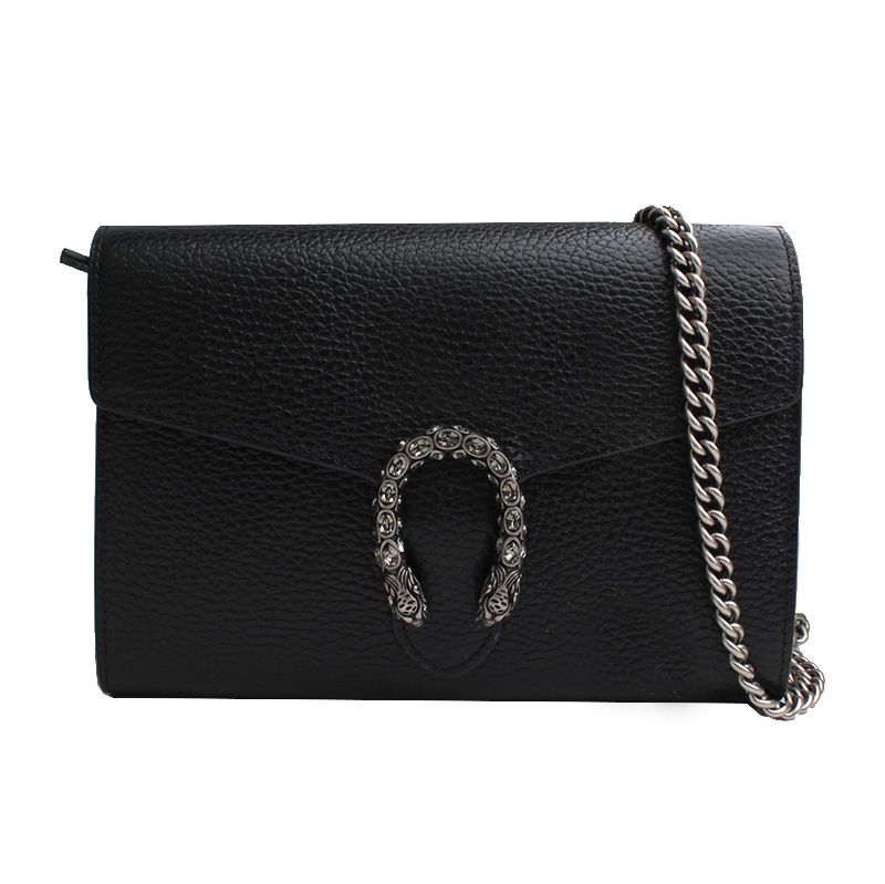 Gucci Black Mini Clutch Bag with Crossbody Strap - Dionysus (SKU: Dionysus001)