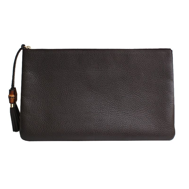 Gucci Brown Snake Skin Leather Clutch Bag 376853