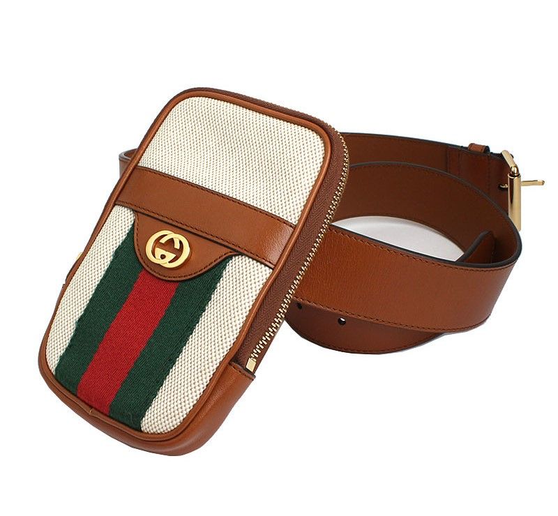 Gucci Canvas Hip Bag Belt Bag - Ophidia Stripe (SKU: 123456)
