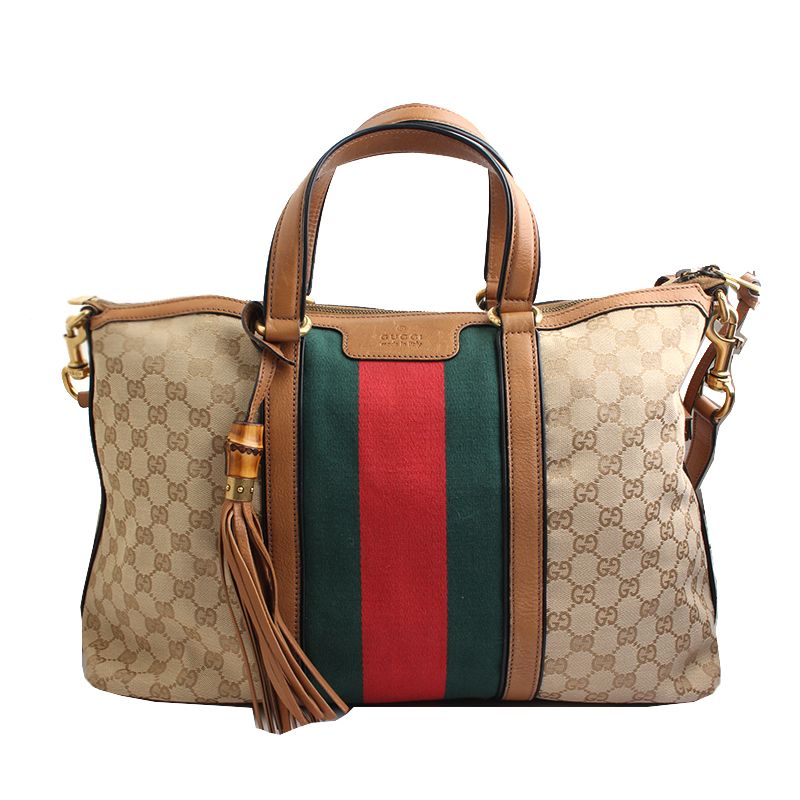 Gucci Tassel Big Shoulder Bag - Beige (SKU: 309621)