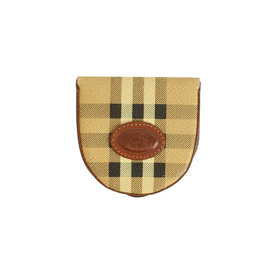 Burberry Check Logo Canvas Coin Wallet SKU123