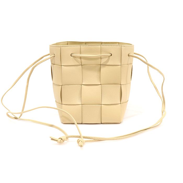 Bottega Veneta Small Cassette Weave Crossbody Bucket Crossbag 680218