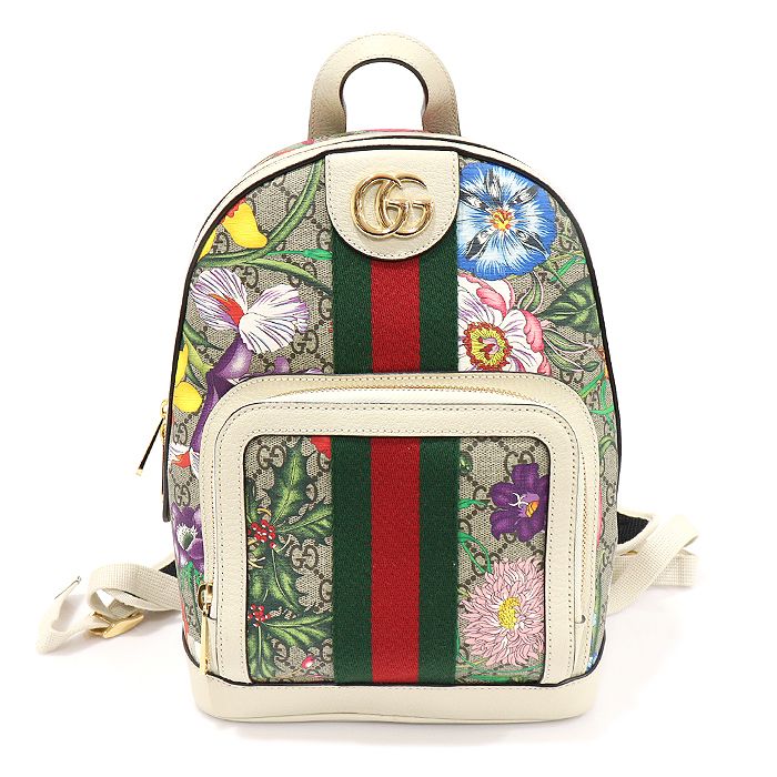 Gucci Supreme Flora Canvas Web Ophidia Small Backpack 547965 GG EP11519GU