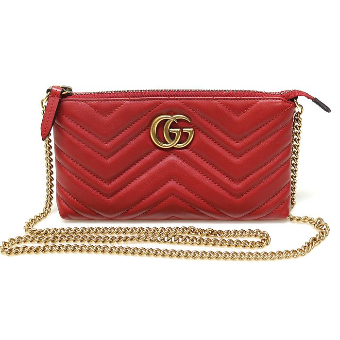 Gucci GG Marmont Mini Crossbody Bag Red 443447