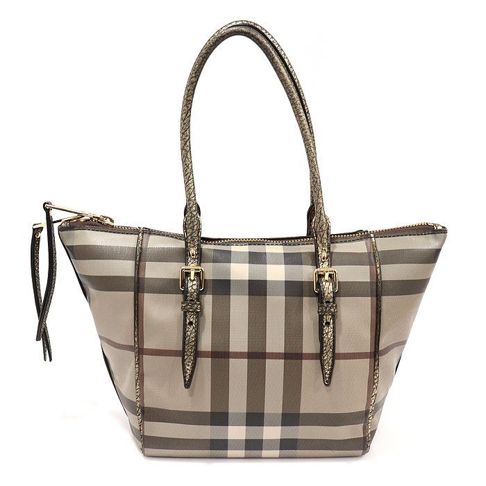 Burberry Smog Check SALISBURY Tote Shoulder Bag 3884124 PVC