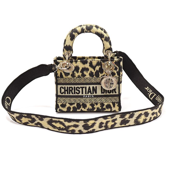 Dior Lady D-Lite Mini 2WAY Bag M0500ORHM_M918 Beige Black - GG48531CD
