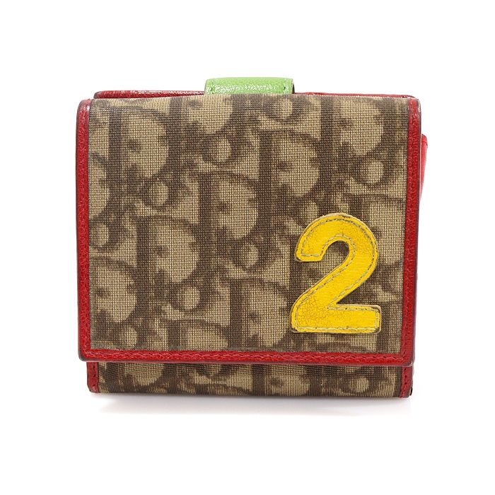 Dior Beige Oblique Trotter Rasta Wallet CDR43025