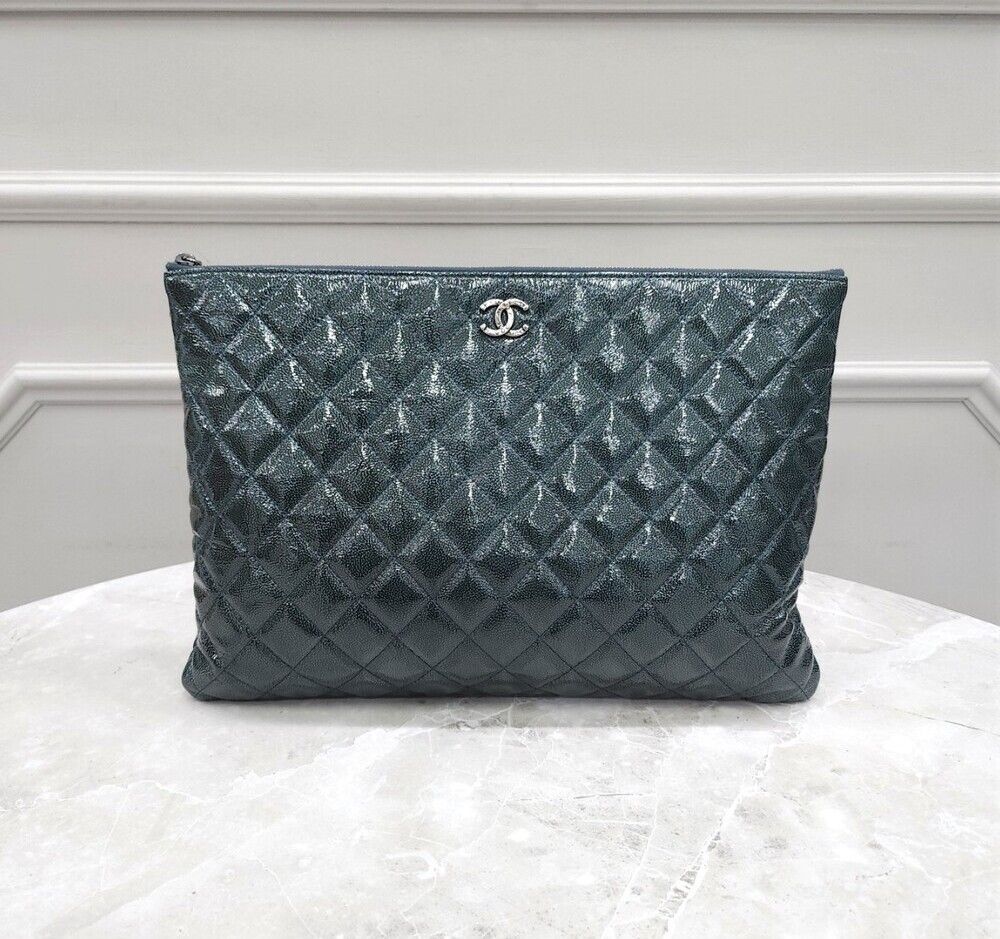 CHANEL Classic Enamel Large Clutch 19