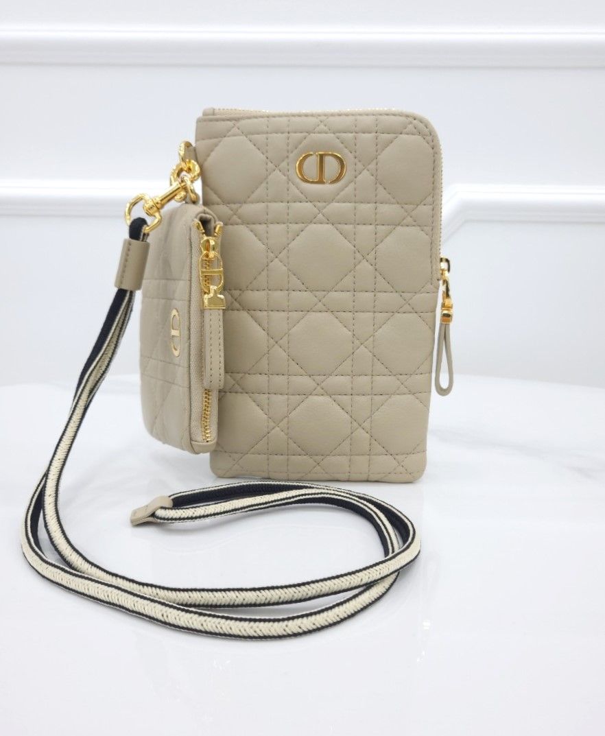 Dior Beige Multi Pouch - Caro Multi Pouch Beige SKU123