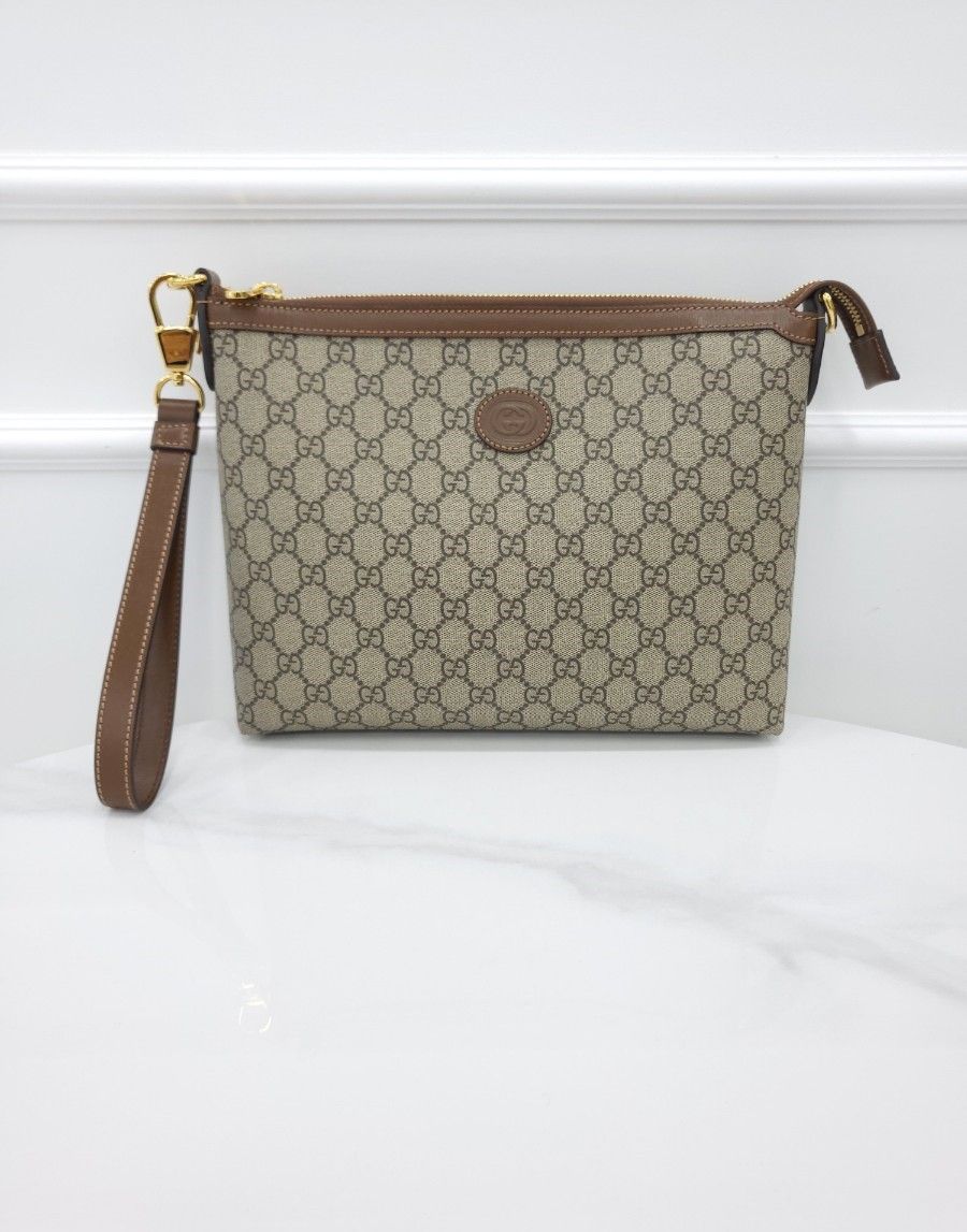 Gucci Beige Supreme Interlocking GG Messenger Bag 726833