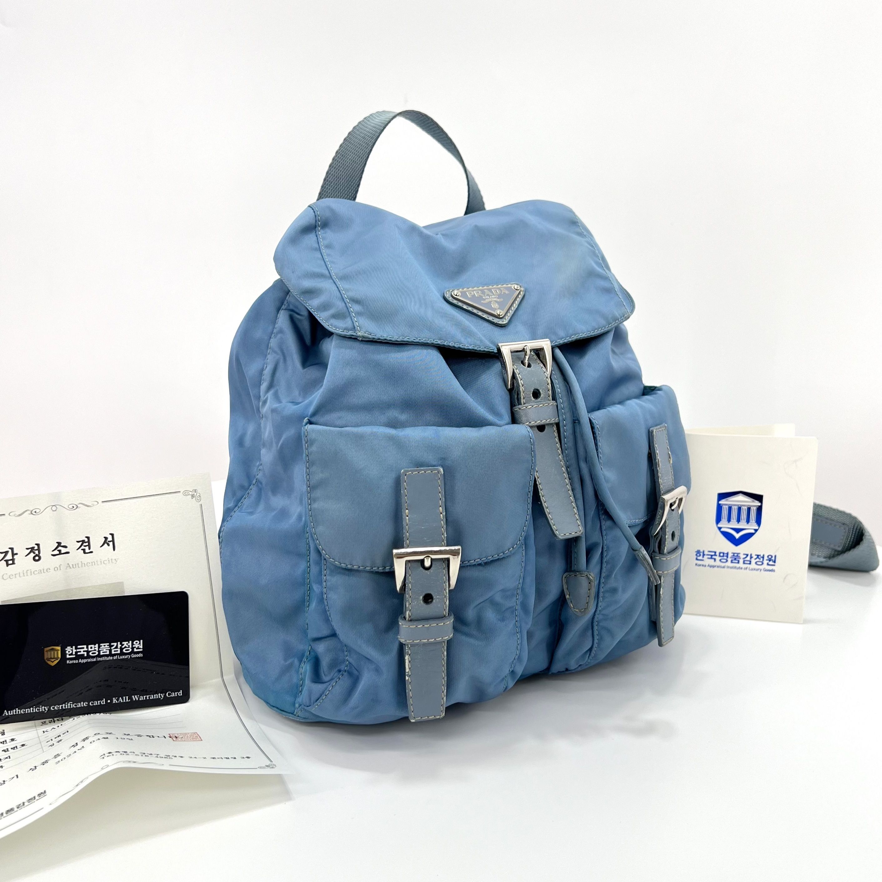 Prada Completed Validation Triangle Logo Nylon Women's Backpack SKU 123456