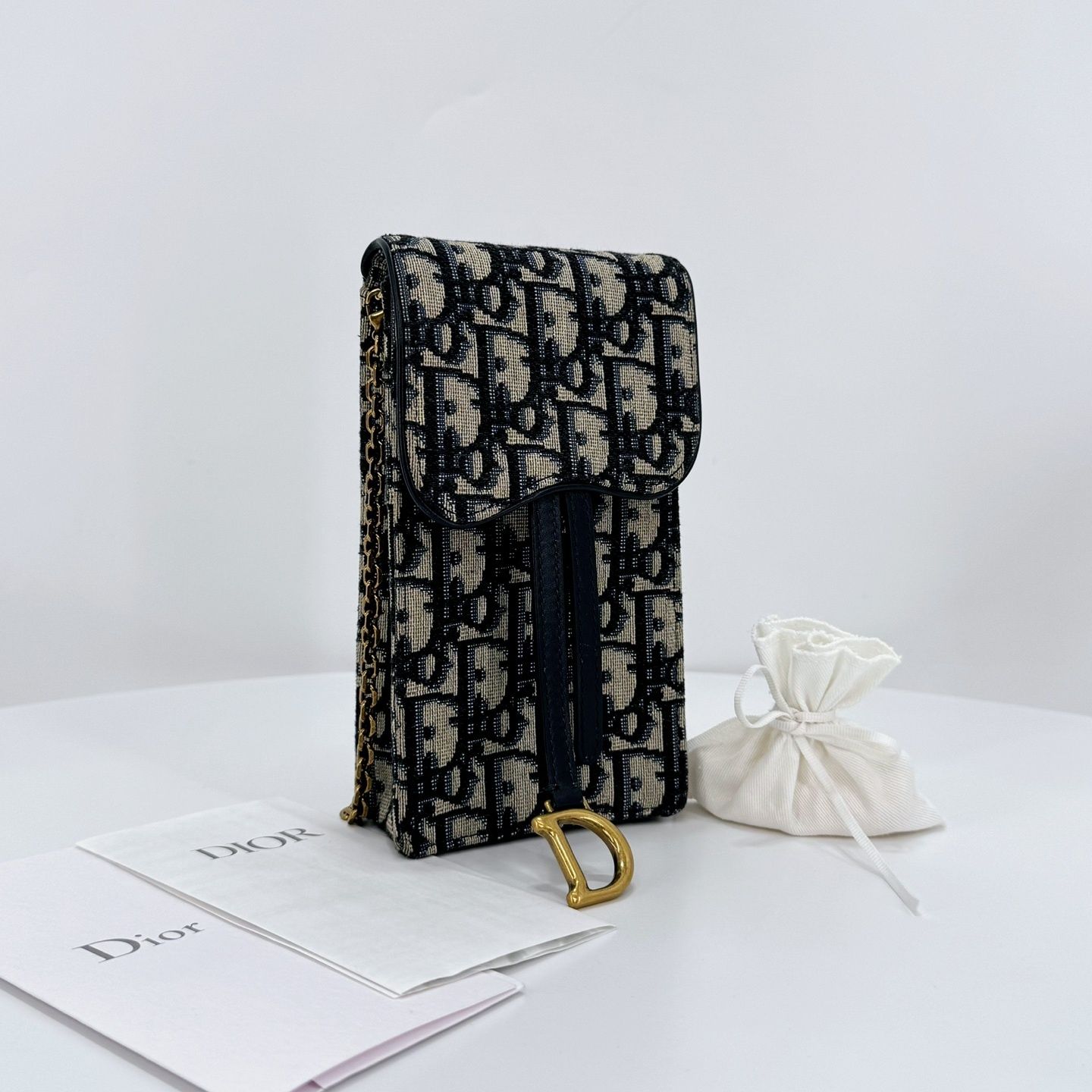 Dior Crossbody Phone Holder Bag with Chain (S5641CTZQ M928)